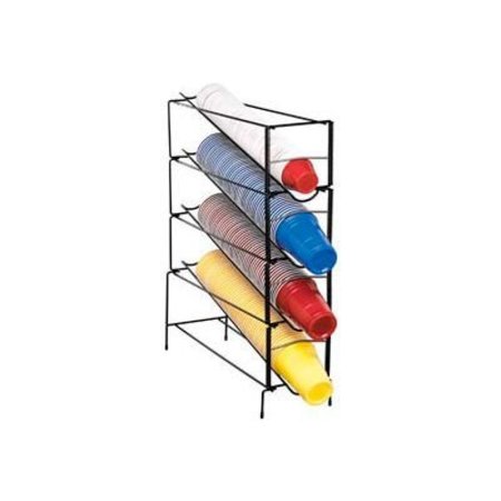 DISPENSE RITE Dispense-Rite 4 Section Vertical Wire Rack Cup Dispenser WR-CT-4